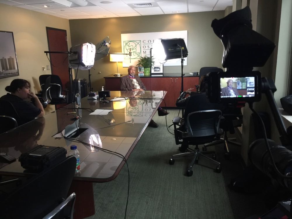 Broadcast quality video testimonial production equipment Detroit Michigan