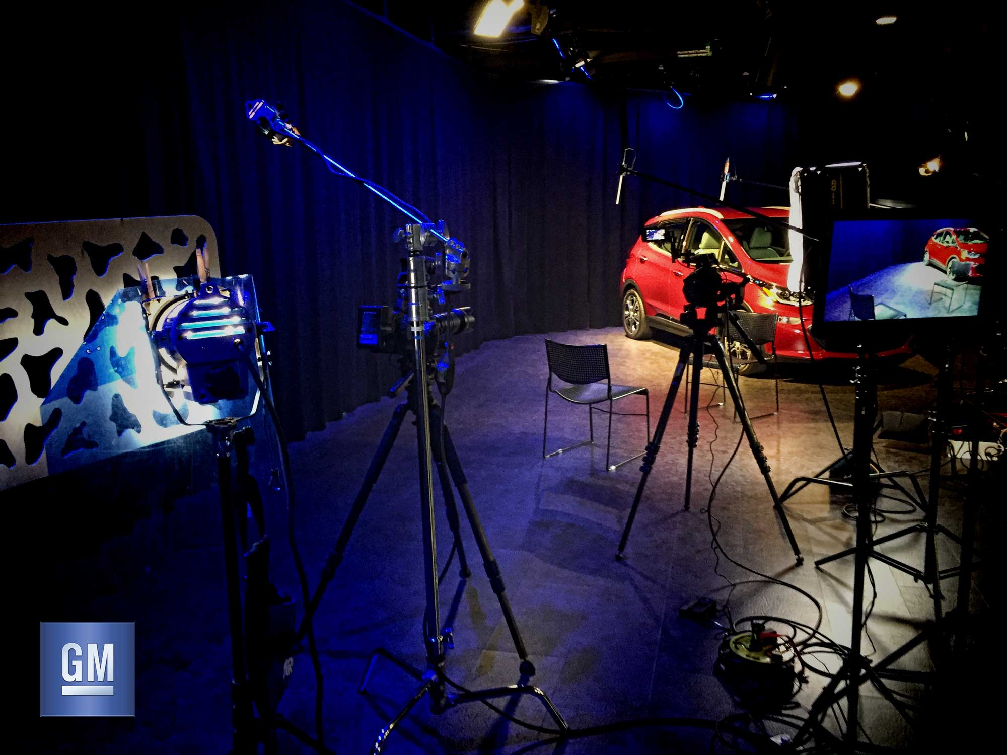 Detroit Michigan video crew capturing corporate interview footage