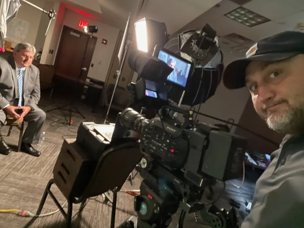 Specialized B2B film crew for hire in Auburn Hills with industrial safety certification and drone capabilities.